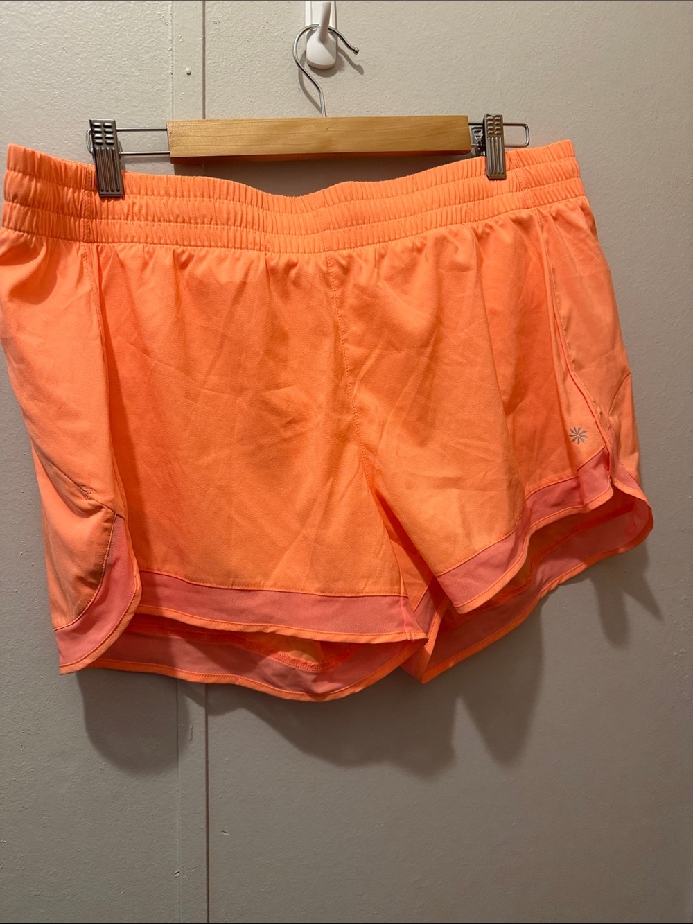 Athleta Coral Peach Athletic Shorts